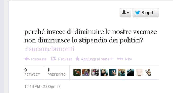 Insulti su Twitter #sucamelamonti contro un mese di vacanze a scuola