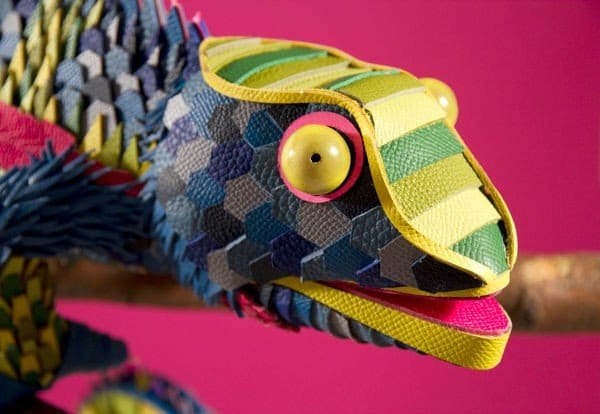 Hermès, dettaglio animali in pelle