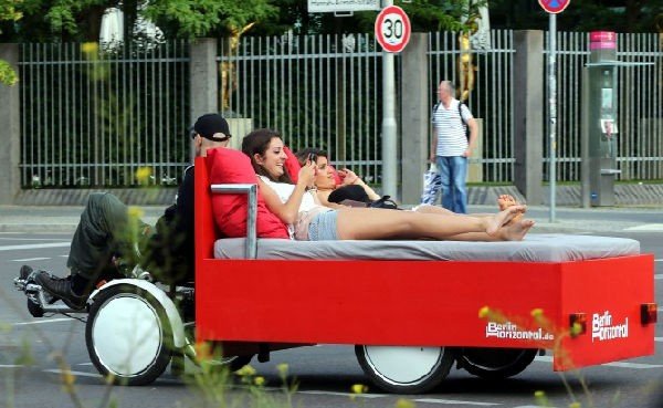 bicicletta con letto